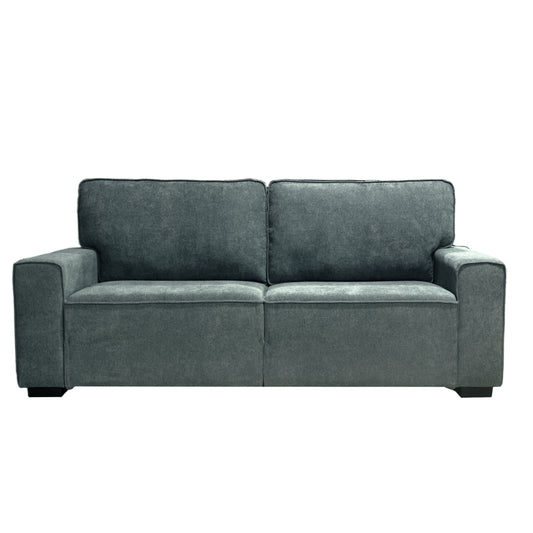 AAQZ 87" Comfy Sofa Couch for Living Room, Modern Deep Seat Couch with Wide Armrest, Removable Cover, Chenille Fabric Couches for Small Space, Apartment, 3 Seater(Light Gray)