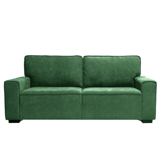 AAQZ 87" Comfy Sofa Couch for Living Room, Modern Deep Seat Couch with Wide Armrest, Removable Cover, Chenille Fabric Couches for Small Space, Apartment, 3 Seater(Green)