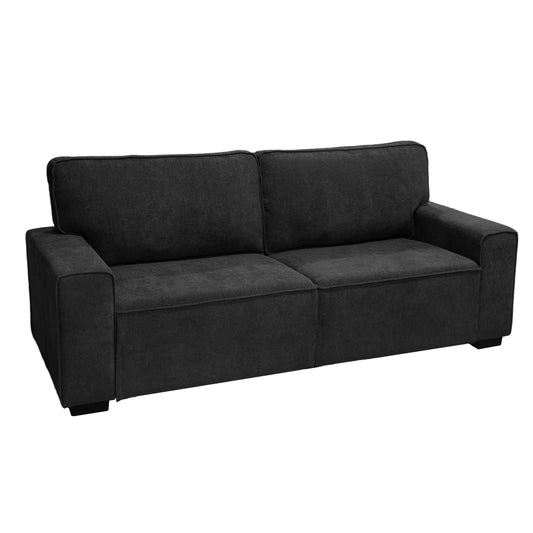 AAQZ 87" Comfy Sofa Couch for Living Room, Modern Deep Seat Couch with Wide Armrest, Removable Cover, Chenille Fabric Couches for Small Space, Apartment, 3 Seater(Deep Gray)